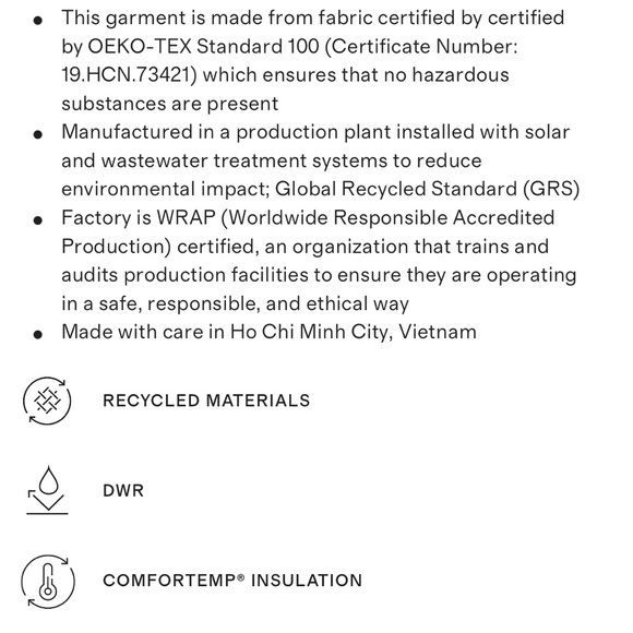 like new EUC quince featherless quilted puffer bomber jacket sz XS black - Picture 14 of 15